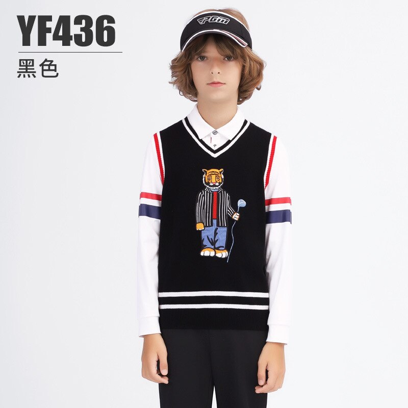 PGM Under Armour Golf Winter Vest Children&#39;s Jackets Sweater Boy&#39;s Vest Comfortable Warm Mercerized Wool YF436 - KiwisLove