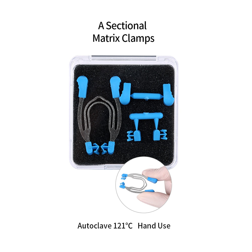 Azdent Dental Sectional Contoured Metal Spring Clip Teeth Replacement Dentist Matrix Ring Tools - KiwisLove