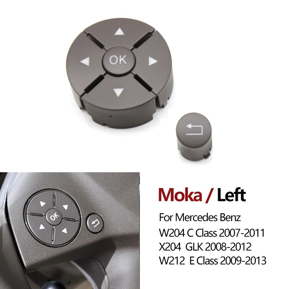 Car Steering Wheel Buttons Switch Cover Trim Repair Kit For Mercedes Benz 204 C Class GLK X204 E Class W212 - KiwisLove