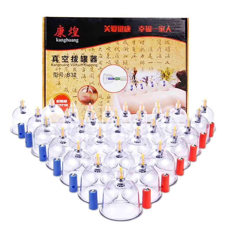 Professional 12 24 32Pcs Medical Chinese Vacuum Body Cupping Massager Therapy Cans Vacuum Cupping Slimming Body Relax Banks Tank - KiwisLove