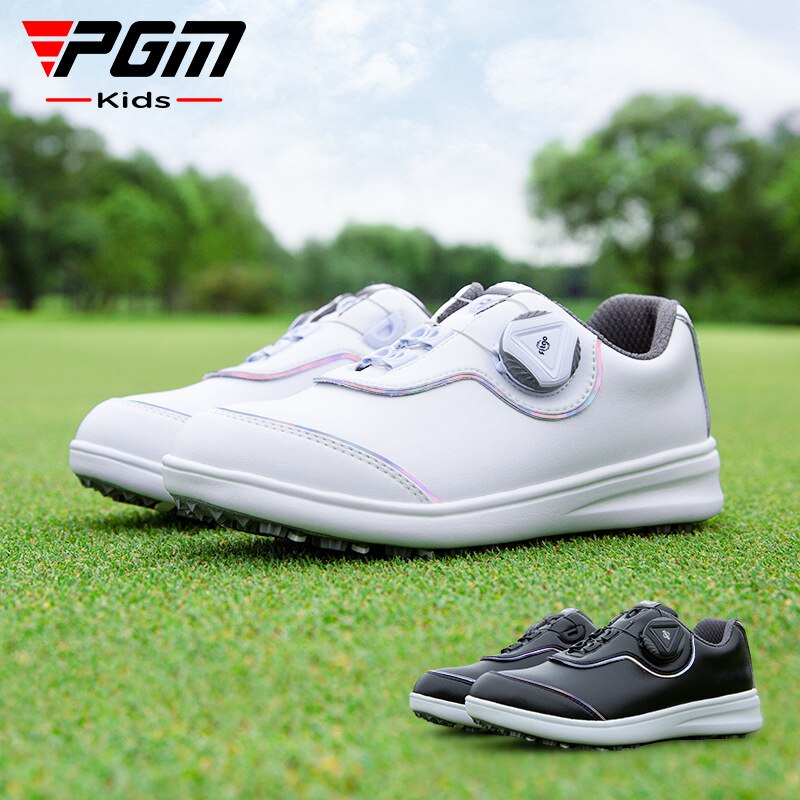 PGM kids Boys girls Golf Shoes Waterproof Anti-slip Light Weight Soft Breathable Universal Outdoor Children&#39;s Sports Shoes XZ231 - KiwisLove