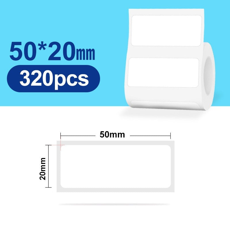 NIIMBOT B21 B3S Thermal Label 2 Rolls Clothing Price Food Self-adhesive Tag Waterproof Smart Office Pocket Printer Label Paper - KiwisLove