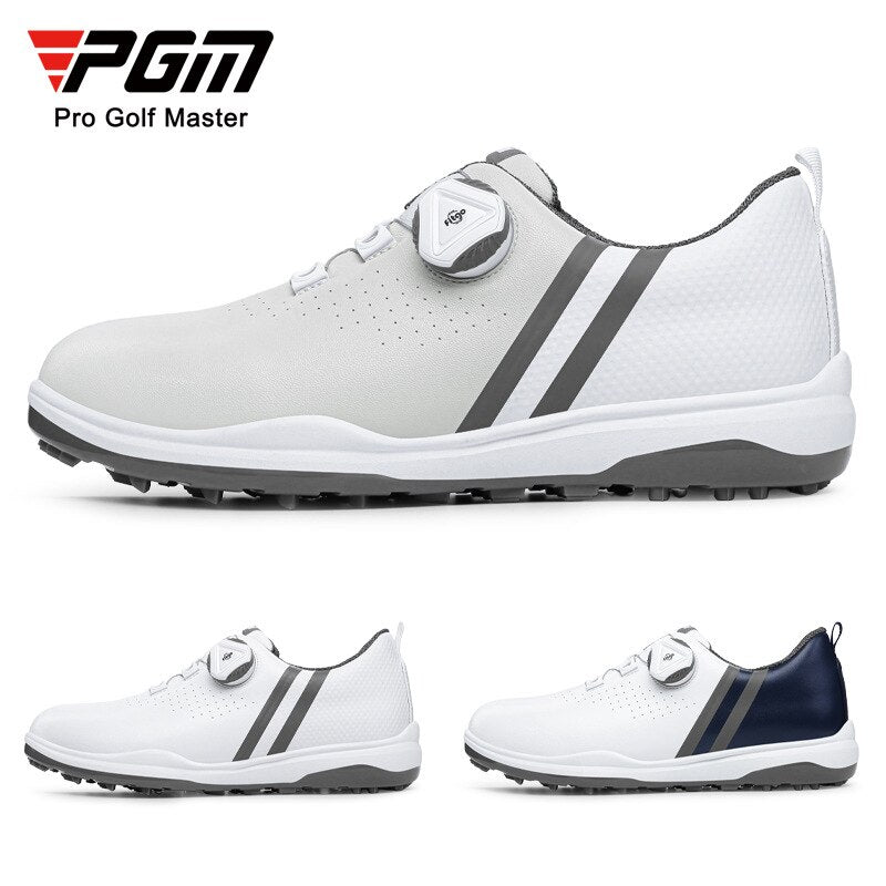 PGM Women Golf Shoes Waterproof Anti-skid Women&#39;s Light Weight Soft Breathable Sneakers Ladies Casual Knob Strap Sports XZ223 - KiwisLove