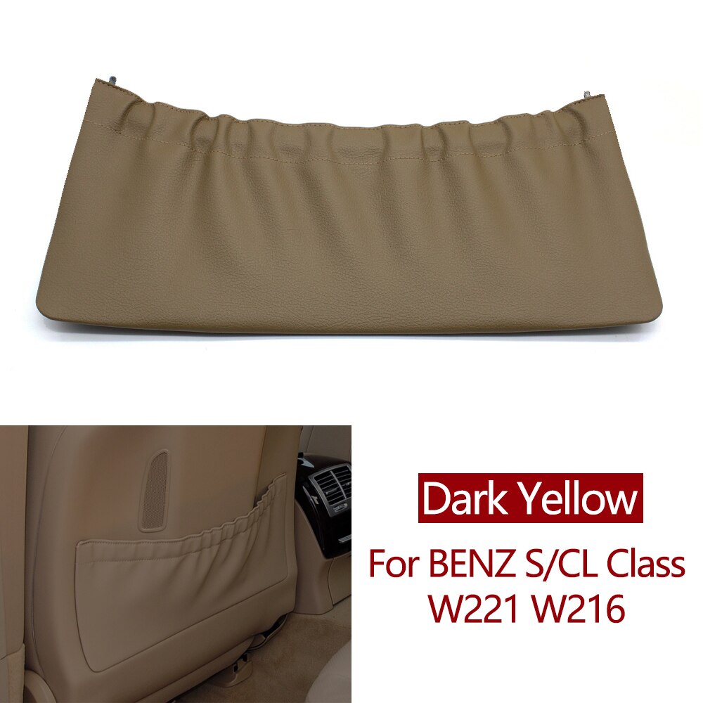 Car Front Left Right Seat Backrest Leather Storage Panel Cover Trim For Mercedes Benz S CL Class W221 W216 S300 S350 S400 S500 - KiwisLove