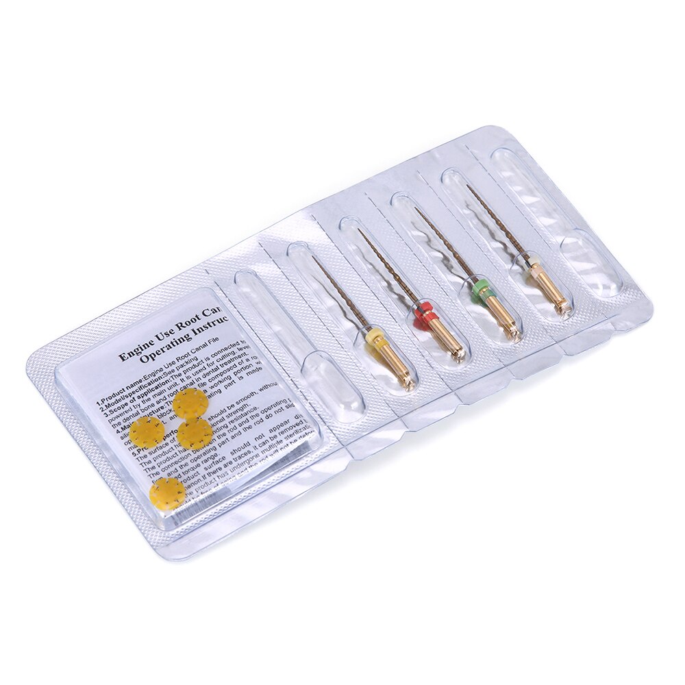 1Pack AZDENT Dental Reciprocating Endodontic Root Canal Niti Primary File 25mm 4Pcs/Pack 24#25#35#45# - KiwisLove
