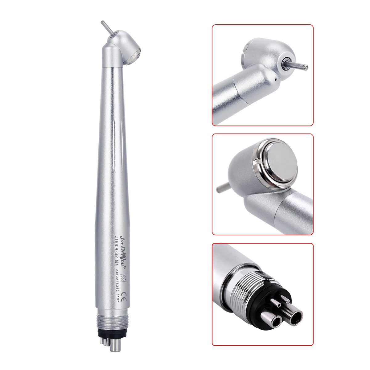 Dental 45 Degree Standard Push Button High Speed  45° Surgical Handpiece Single Way Spray 2 / 4Hole For Block Tooth/Wisdom - KiwisLove