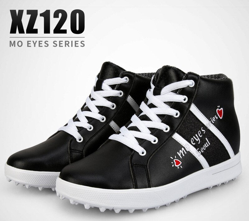 PGM Women&#39;s Golf Shoes High top Waterproof Breathable ladies inner heightened Women Sports Golf Course Non-slip Sneakers XZ120 - KiwisLove