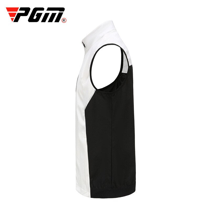 PGM Men Full Zipper Golf Vest Outdoor Sports Golf/Tennis Sleeveless Jackets Male Windproof Waistcoat Jacket YF375 - KiwisLove