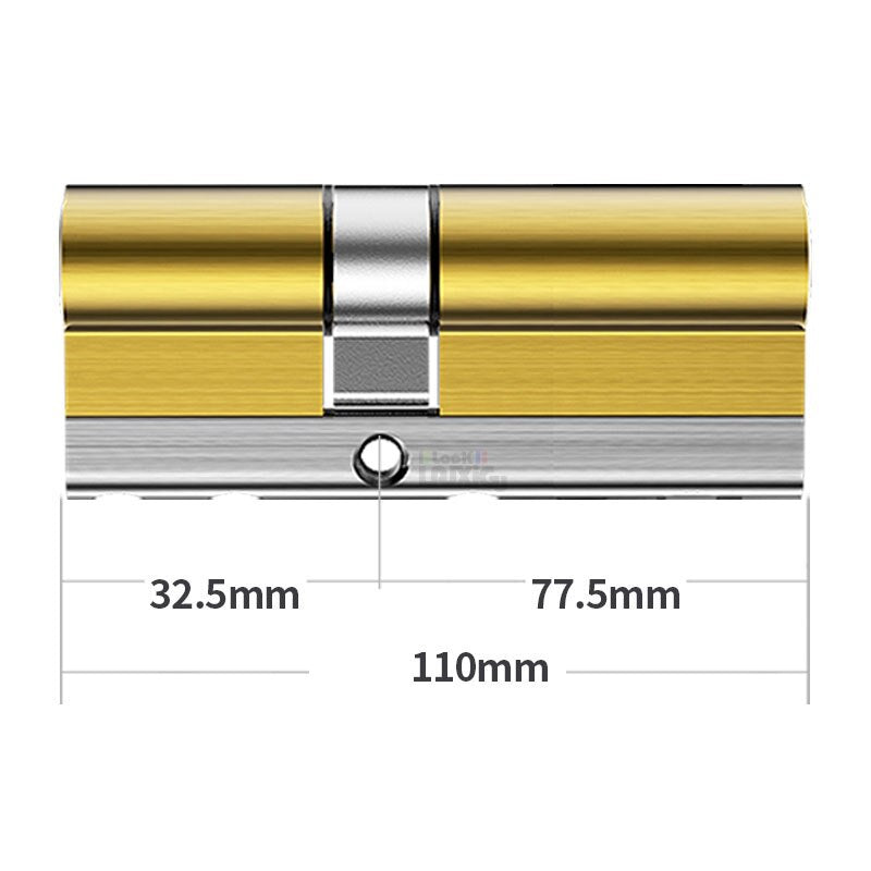 common Security door Lock Brass Cylinder  Anti Pry Stainless Steel Anti-collision beam Class C Cylinder 10 alloy keys key lock - KiwisLove