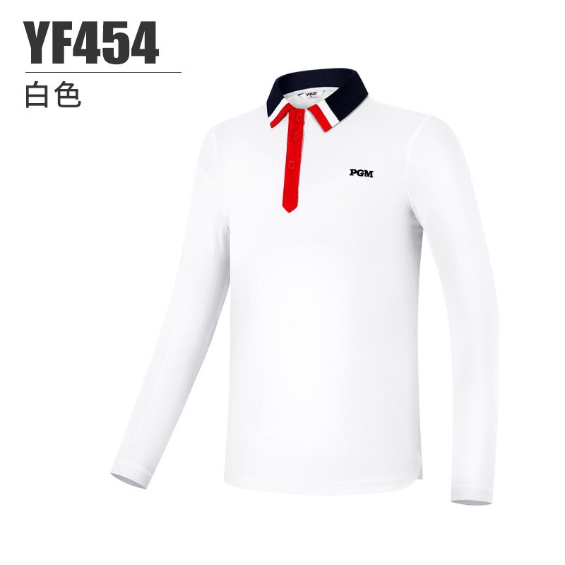 PGM Golf Girls Long Sleeve Shirts Autumn and Winter Golf Children&#39;s Wear College T-Shirt Soft YF454 - KiwisLove