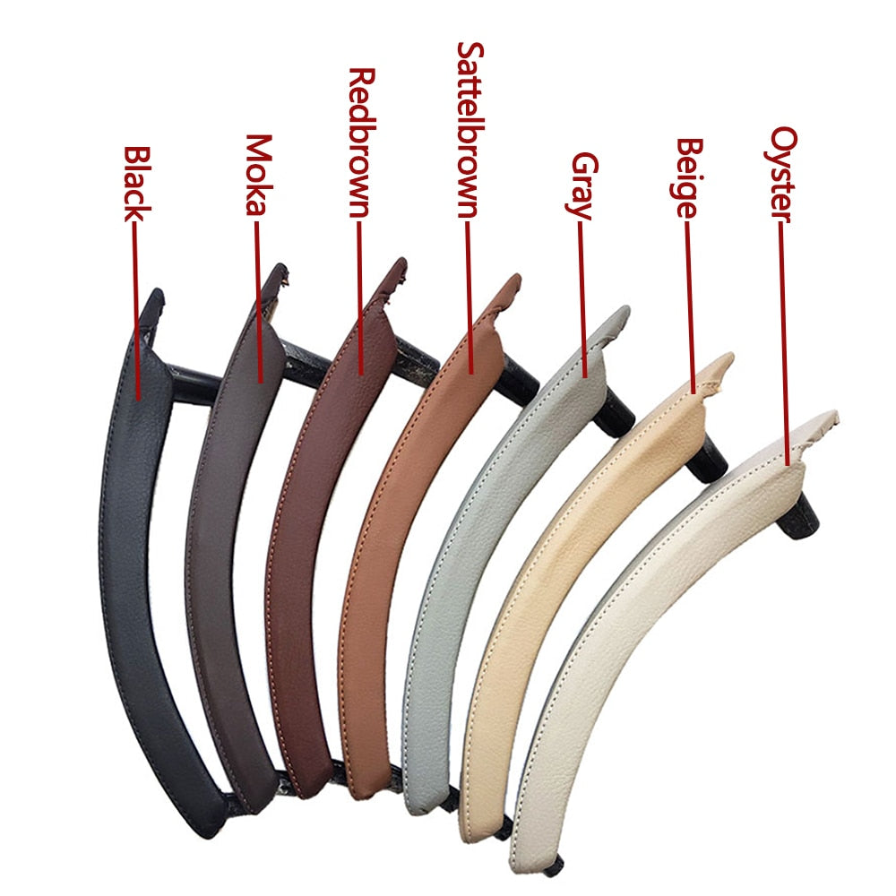 Interior Door Pull Handle Leather Outer Cover BMW X5 X6 E70 E71 E72 2007-2013 - KiwisLove