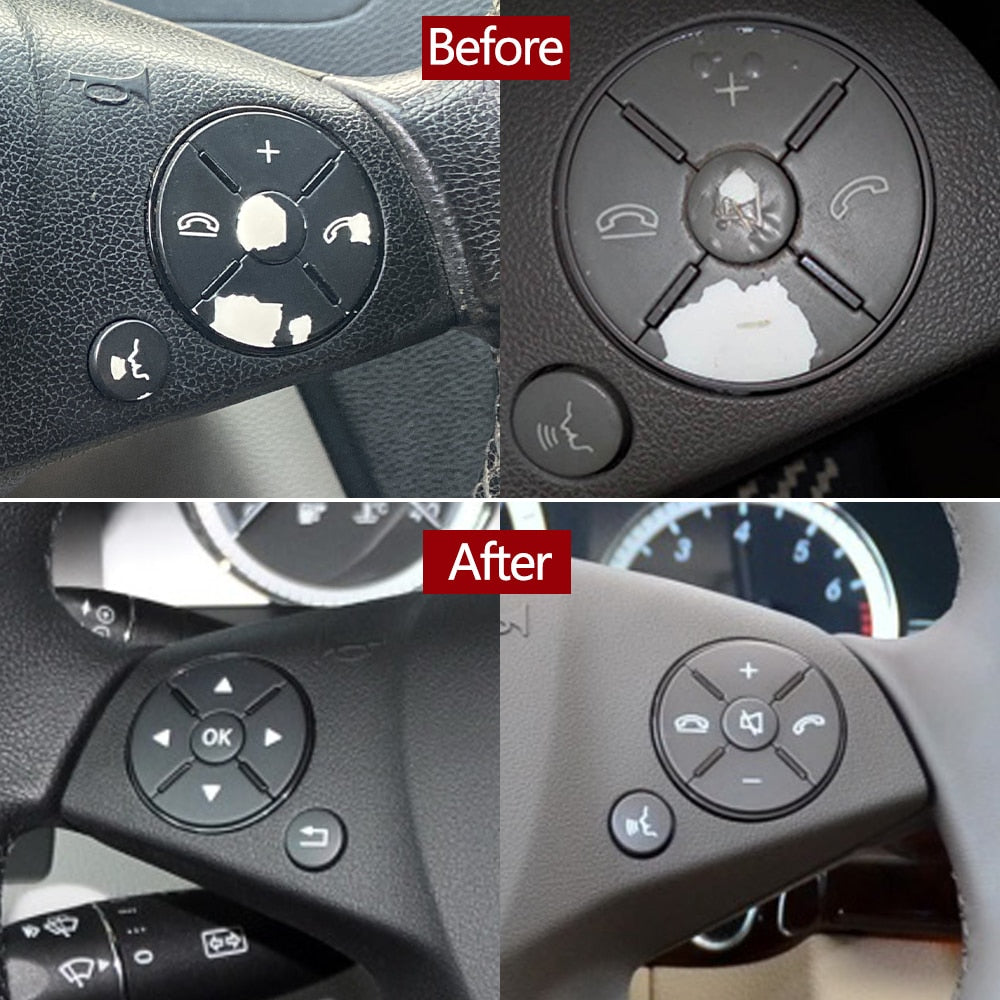 Car Left Right Steering Wheel Button Control Switch For Mercedes Benz 204 C Class GLK X204 E Class W212 2048210351,2048210451 - KiwisLove