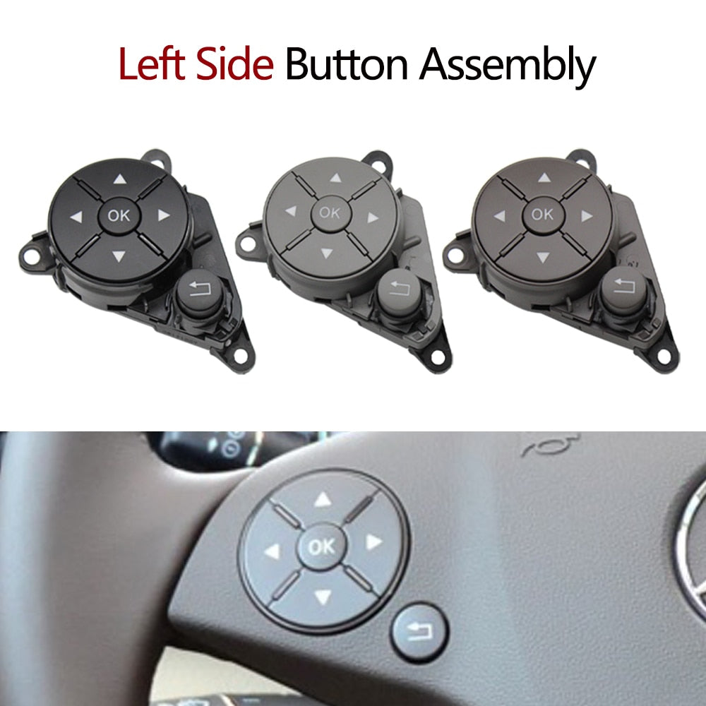 Car Left Right Steering Wheel Button Control Switch For Mercedes Benz 204 C Class GLK X204 E Class W212 2048210351,2048210451 - KiwisLove