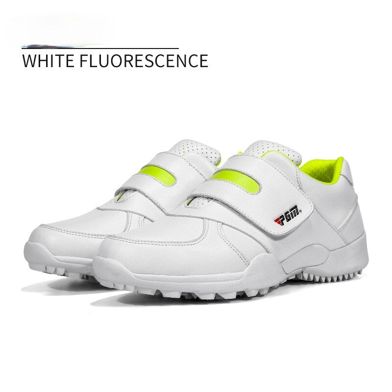 PGM Children Girls Boys Golf Shoes Anti-skid Leather Outdoor Kids Sneakers Sports Shoes XZ054 - KiwisLove