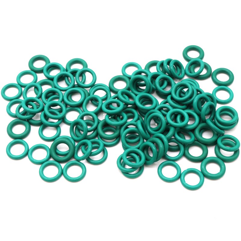 10Pcs CS 1.5mm OD 5~100mm Green FKM Fluorine Rubber O Ring Sealing Gasket Insulation Oil High Temperature Resistance Green - KiwisLove