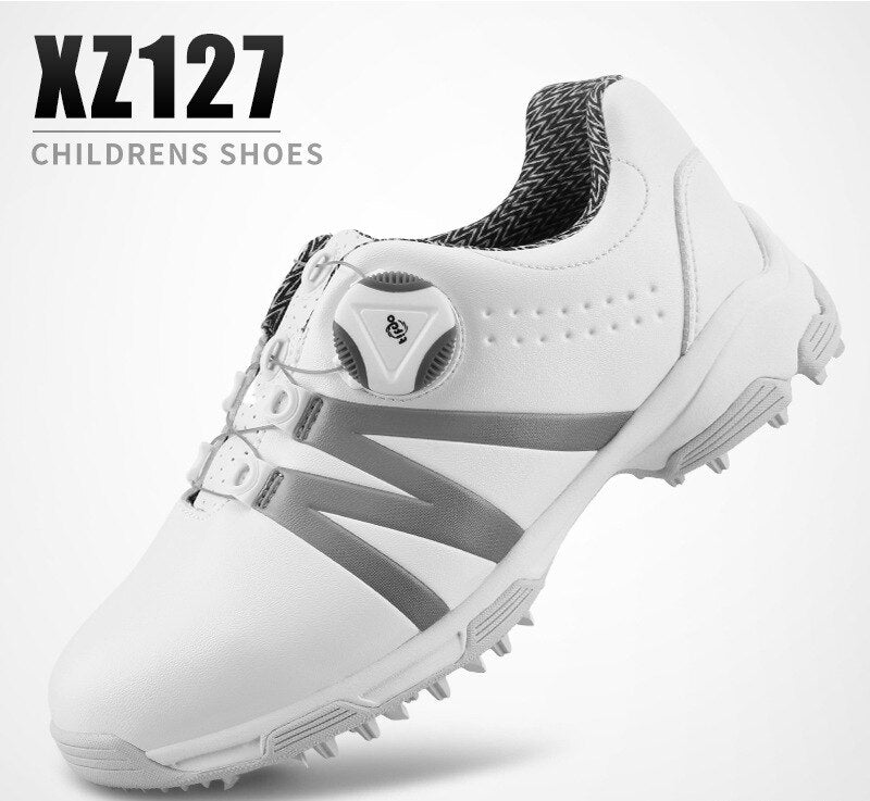 PGM Boys Girls Golf Shoes Waterproof Anti-slip Light Weight Soft and Breathable Universal Outdoor Sports Shoes XZ127 - KiwisLove