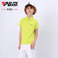 PGM Golf Kid Clothing Summer Boys Golf T-Shirt Short Sleeve Golf Shirts Comfortable And Breathable Tops Golf Apparel S-XL YF403 - KiwisLove