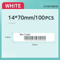 Niimbot D11/D110/D101 Pure Color Label Barcode Price White Labels Waterproof Oil-proof Tear Resistant Transparent Clear Sticker - KiwisLove