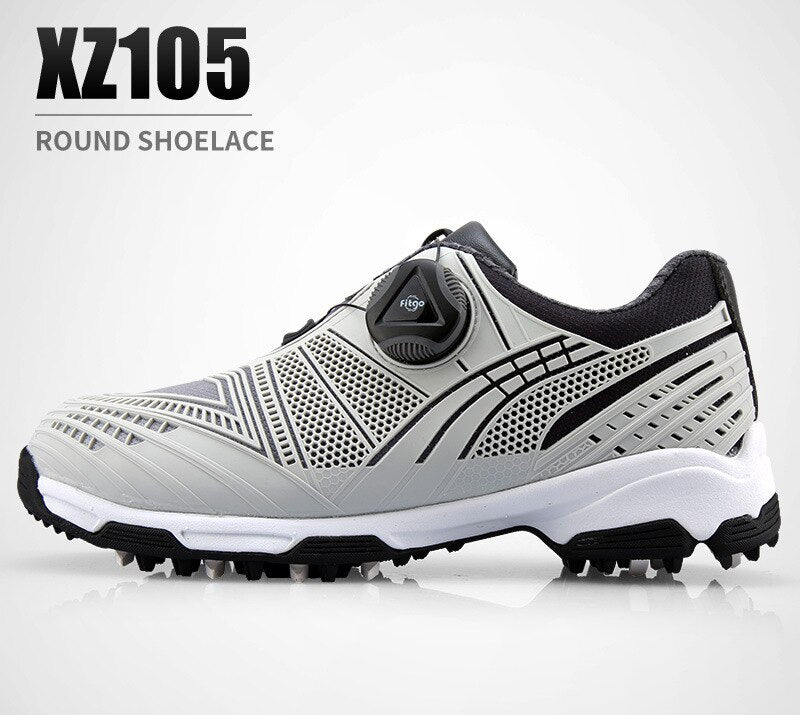 PGM Children&#39;s Golf Shoes boys Button Quick Lacing Shoes Outdoor Sports Waterproof Sneakers Gradient Color Autumn Winter XZ105 - KiwisLove