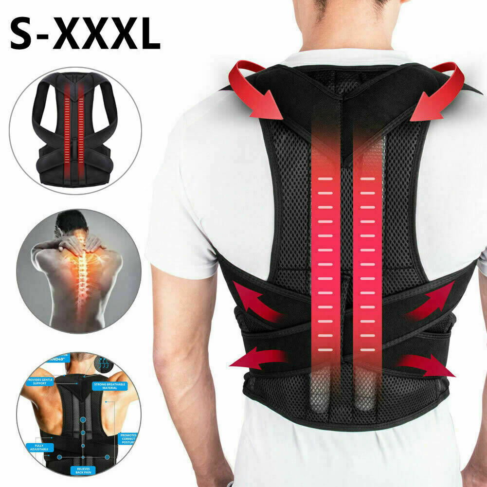 Adjustable Posture Corrector Back Support Shoulder Back Brace Posture Correction Spine Posture Corrector Postural Fixer Tape - KiwisLove