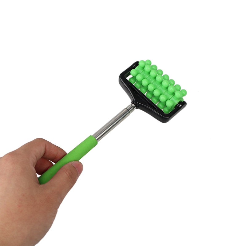 Back Scratcher Telescopic Massage Roller Relaxing Hand Massage Tool Reflexology Face Hand Foot Back Body Therapy Roller Massage - KiwisLove