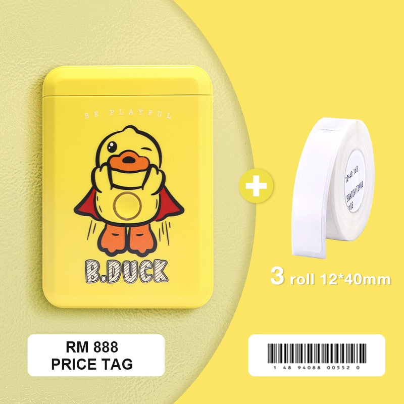 Niimbot D110 Portable Pocket Printer for Phone Home Office Storage Labeling Machine Label Maker Thermal Bluetooth With Stickers - KiwisLove