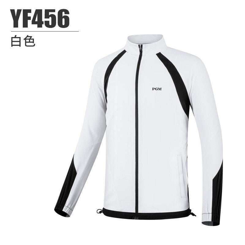PGM Girls Golf Jacket Autumn and Winter Windproof and Rainproof Stand Collar Youth Wild Golf Clothing Sportswear YF456 - KiwisLove