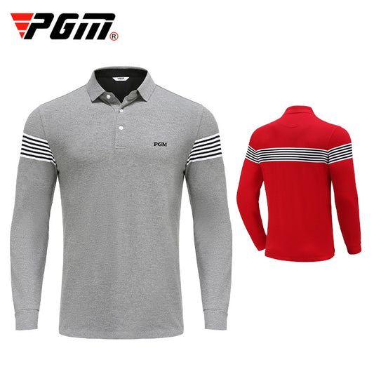 PGM Men&#39;S Golf Shirts Man Long Sleeves T Shirt Outdoor Sports Turn Down Full Sleeve Tshirt Men Winter Warm Soft Jerseys YF380 - KiwisLove