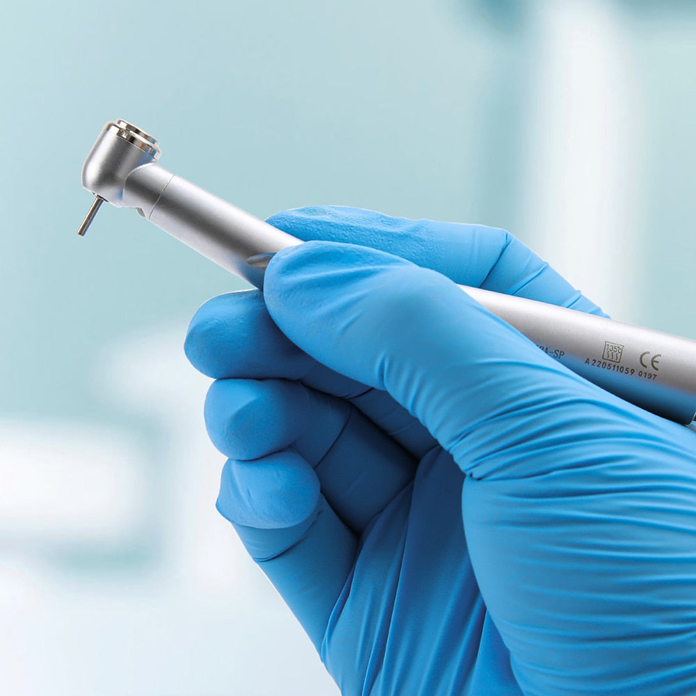 2/4 Holes Azdent Dental LED High Speed Handpiece E-generator Integrated Standard Head Push Button 3 Water Spray JD008A-SP - KiwisLove