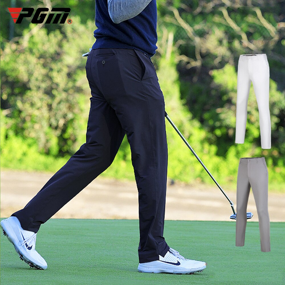 PGM Men&#39;s Golf Pants Summer Pants Ultra-Stretch Outdoor Sports Pants Waist Elastic Band Comfortable Gold Wear Apparel Clothing - KiwisLove