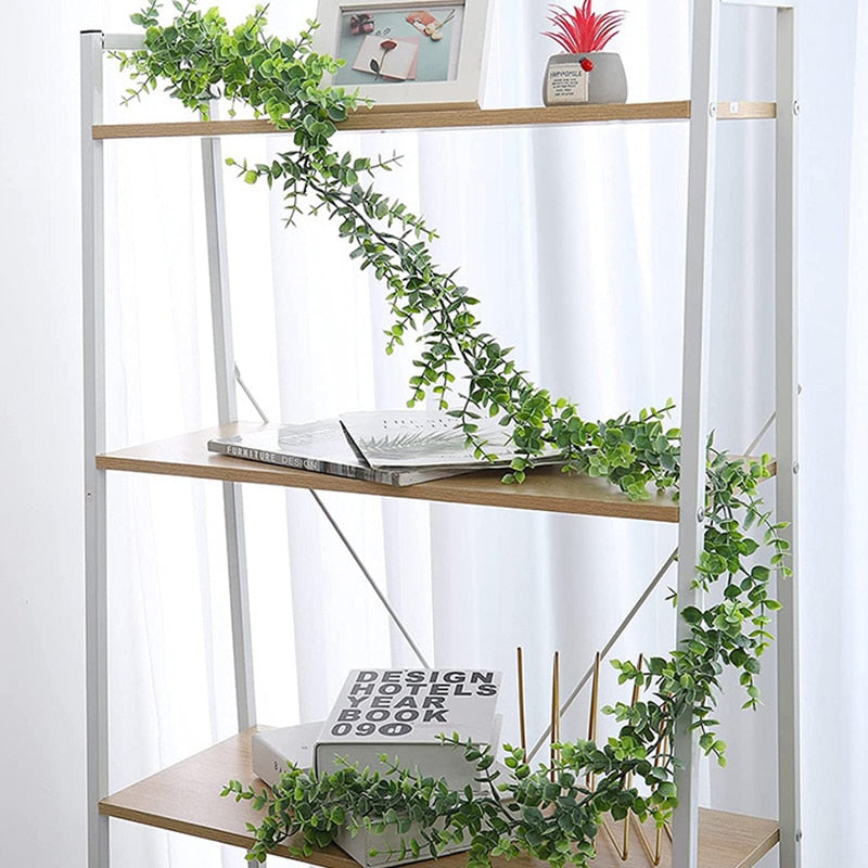 180cm Artificial Eucalyptus Flower Garland Fake Plants Wall Hanging Wedding Home Decor Arch Vines Living Room Table Arrangement - KiwisLove