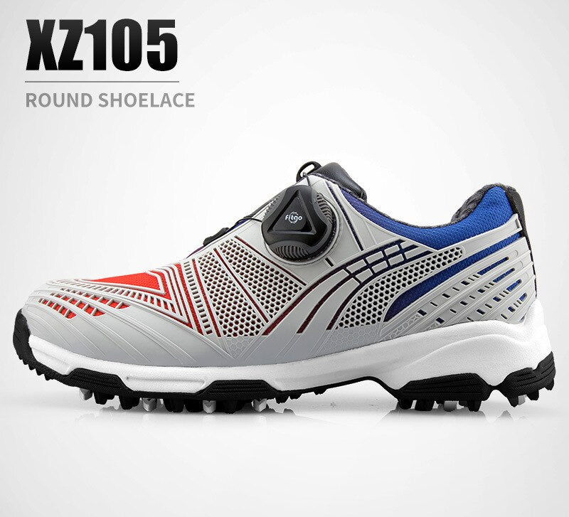 PGM Children&#39;s Golf Shoes boys Button Quick Lacing Shoes Outdoor Sports Waterproof Sneakers Gradient Color Autumn Winter XZ105 - KiwisLove