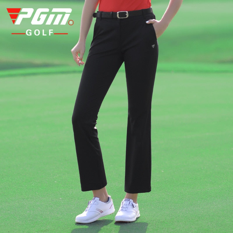 PGM Women High Elastic Casual Long Pants Female Breathable Slim Trousers Lady Golf Tennis Quick-Drying Sports Pants KUZ067 - KiwisLove