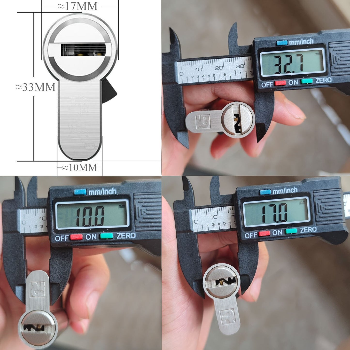 Management key and independent key lock core customization one key opens all locks Door lock Cylinder door Door cylinder lock - KiwisLove