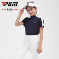 PGM Golf Apparel Summer Short-sleeved T-shirt Sports Wear Quick-drying Girl Jersey Digital Breathable Mesh Clothing Tops YF410 - KiwisLove