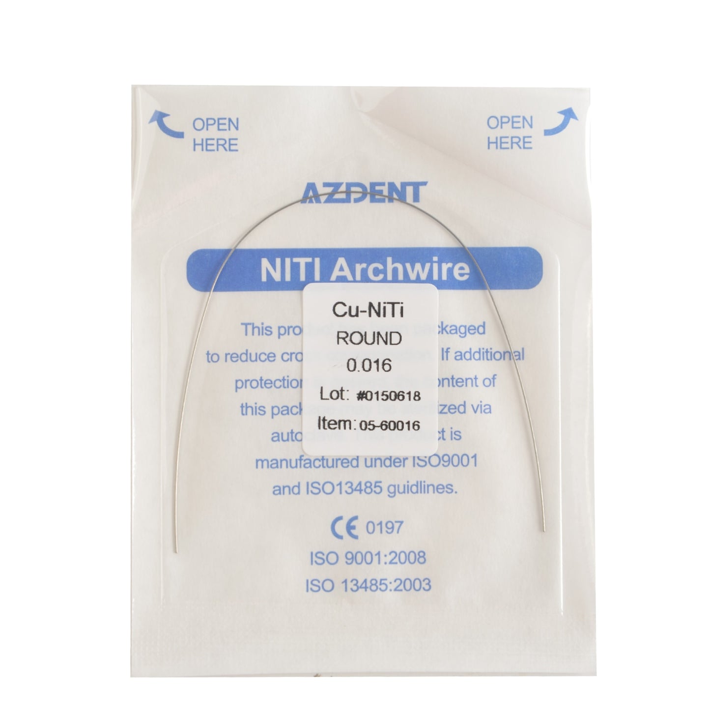 AZDENT Dental Orthodontic Copper Nickel-Titanium Arch Wires Cu NiTi Archwire Ovoid Form Rectangular / Round Dentist Tools - KiwisLove