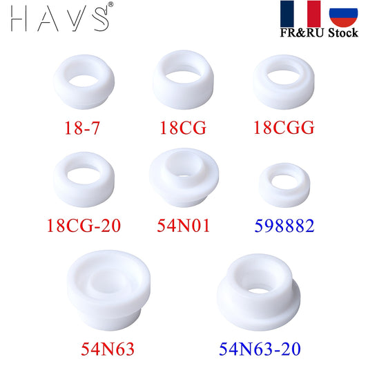 5/10PCs Insulator Cup Gasket 18-7 18CG 18CGG 18CG-20 54N01 598882 54N63 54N63-20 For TIG WP9/17/18/20/26 Welding Torch Kit - KiwisLove