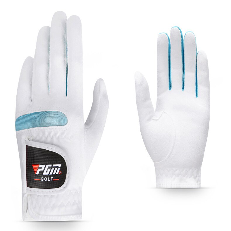 PGM 1pair Women Golf Gloves Soft Microfiber Cloth Breathable Non-slip Protective Gloves Hand Wear Golf Accessory - KiwisLove