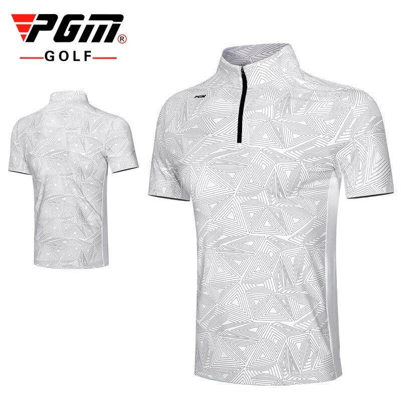 PGM Golf T-shirt Men&#39;s Shirts Summer Short Sleeve Tops Male Breathable Elastic Uniforms Golf Clothing Size M-XXL YF394 - KiwisLove
