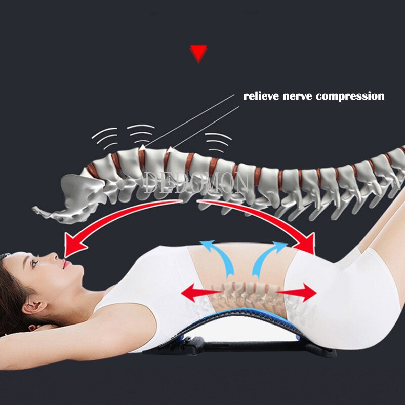 Back Massager Stretcher Equipment Massage Tools Massageador Magic Stretch Fitness Lumbar Support Relaxation Spine Pain Relief - KiwisLove