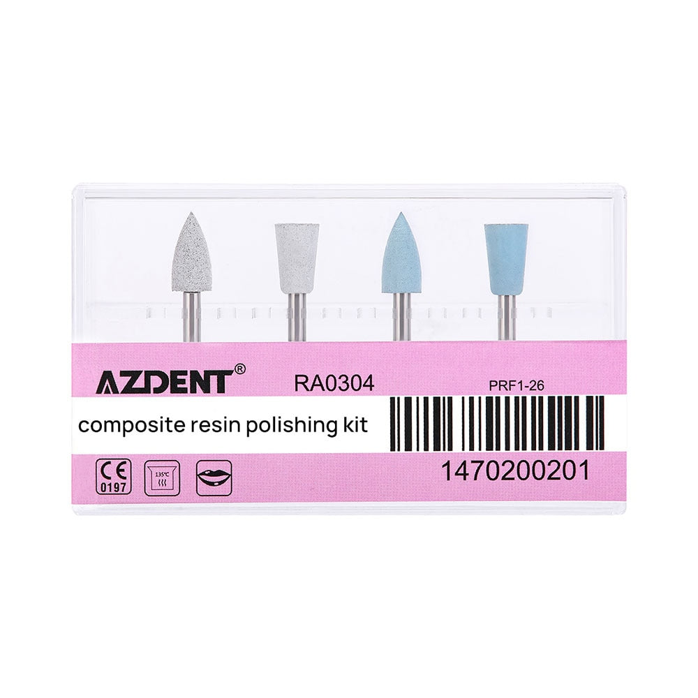 Azdent Dental Polishing Burs Resin Base Acrylic Invisible Denture Silicone Grinding Heads - KiwisLove
