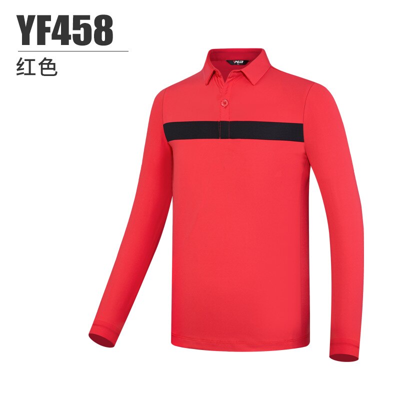 PGM Boy Golf Trainning T Shirts Long Sleeve Autumn and Winter Windproof and Warm Lapel Golf Apparel  Sportswear YF458 - KiwisLove