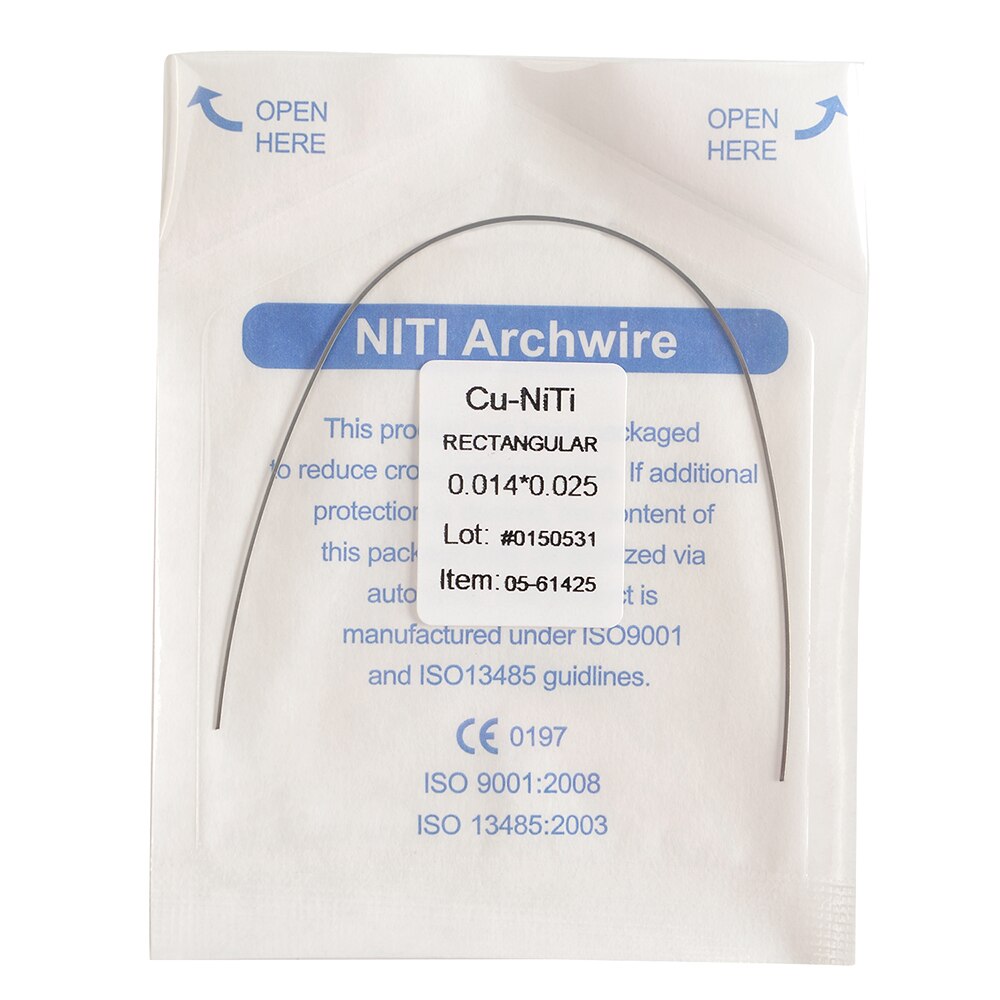 AZDENT Dental Orthodontic Copper Nickel-Titanium Arch Wires Cu NiTi Archwire Ovoid Form Rectangular / Round Dentist Tools - KiwisLove