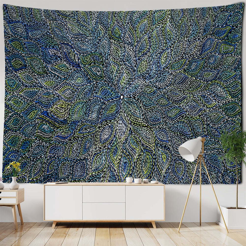 Indian Mandala Tapestry Wall Hanging Mystic Witchcraft Boho Psychedelic Hippie Art Tapiz Bedroom Home Decor - KiwisLove