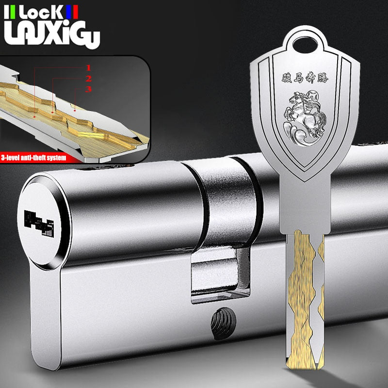 12/8 key Super anti-theft door cylinder lock entry door cylinder lock outdoor door lock home lock door lock lock cylinder - KiwisLove