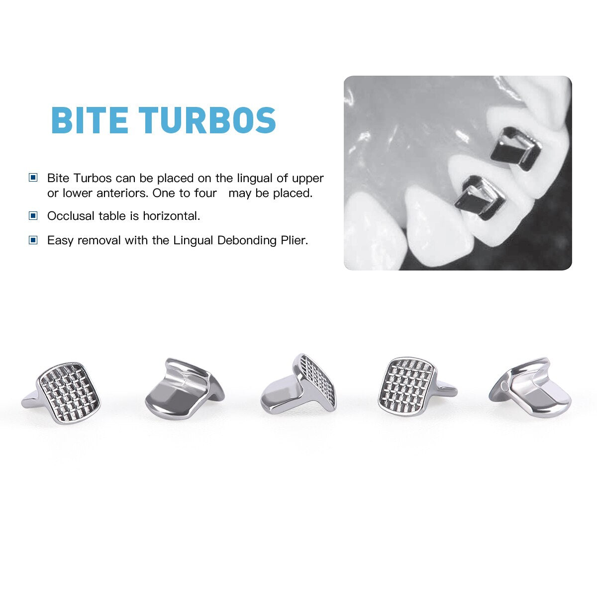 10pcs/Bag Dental Orthodontic Lingual Buttons MIM Bite Turbos - KiwisLove