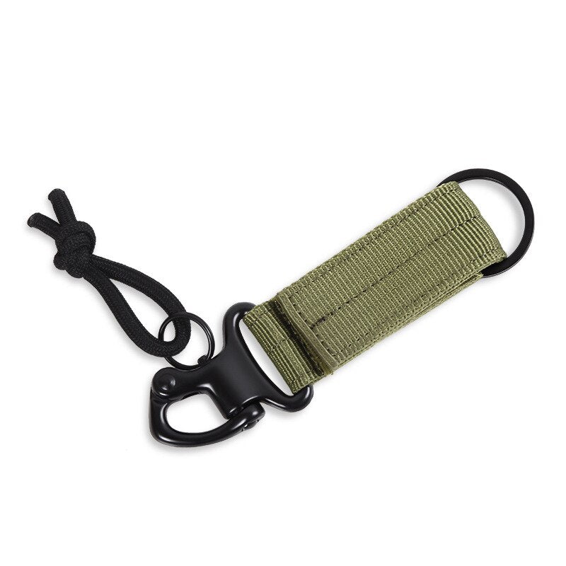 1PCS Outdoor Tool Nylon Key Ring Holder TacticalGear Clip Belt Keepers Military Utility Hanger Carabiner Tactical Molle Hook - KiwisLove