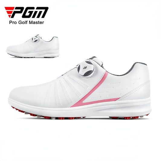 PGM Waterproof Golf Shoes Womens Shoes Lightweight Knob Buckle Shoelace Sneakers Ladies Breathable Non-Slip Trainers Shoes XZ179 - KiwisLove