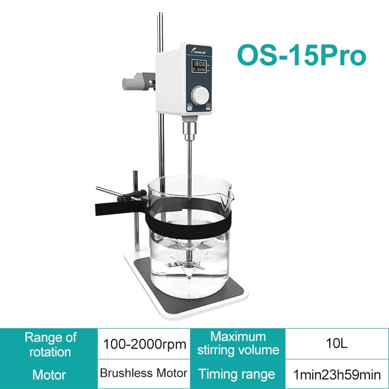 JOANLAB Official Store Mixer Lab Electric Stirrer Digital Display Overhead Stirrer Adjustable Height Lab Equipment 110V To 220V - KiwisLove