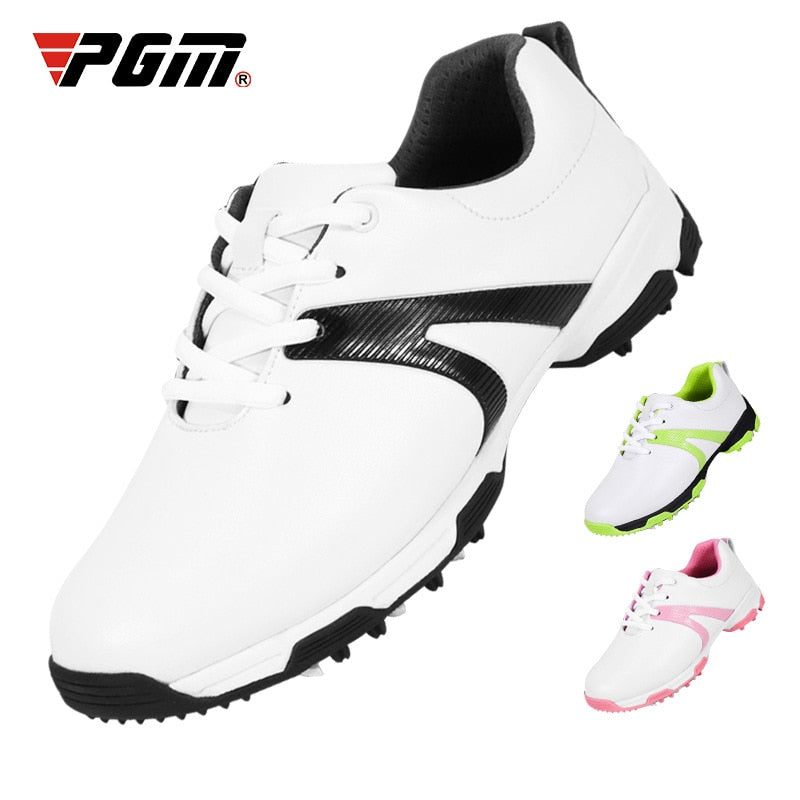 PGM Boys Girls Golf Shoes Waterproof Anti-slip Light Weight Soft and Breathable Universal Outdoor Sports Shoes XZ154 - KiwisLove